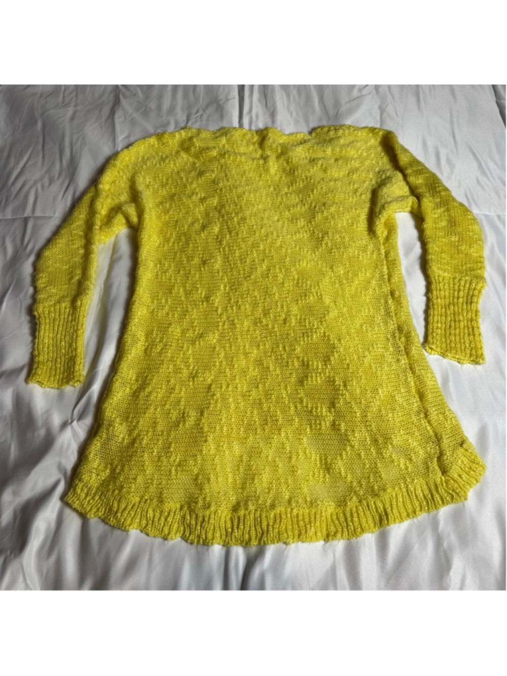 Women's henrigirl Yellow Crew Neck Sweater M - Picture 6 of 7